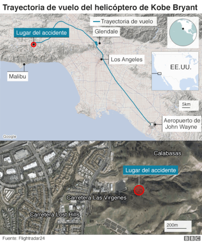 Hoy se cumplen 5 años del trágico accidente que le quitó la vida a Kobe Bryant y su hija Gianna,Hoy se cumplen 5 años del trágico accidente que le quitó la vida a Kobe Bryant y su hija Gianna