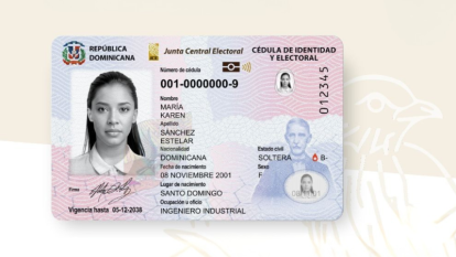 Nueva cédula de identidad de la República Dominicana