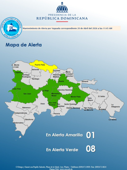 Provincias en alerta