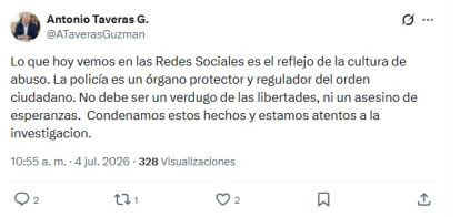 Mensaje de Antonio Taveras G.