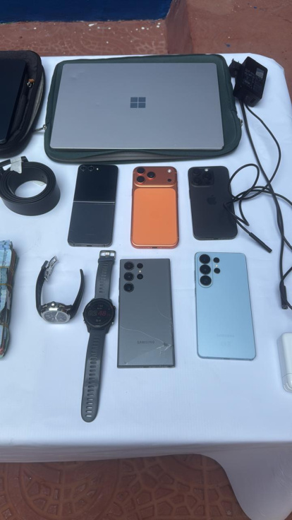 Images of the stolen items