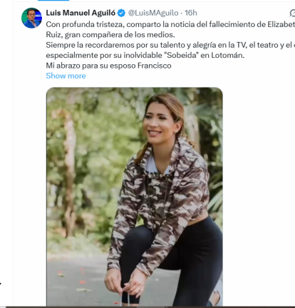 Despiden a Elizabeth Ruiz