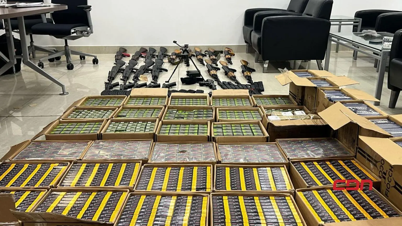 Incautación de armas con destino a Haití