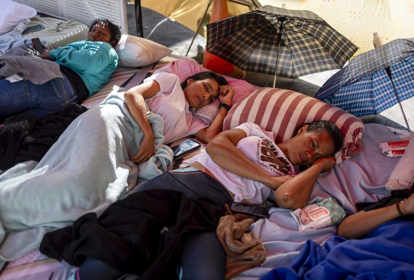 Familiares de presos políticos en Venezuela.  Efe