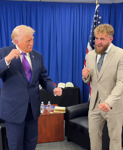 Jake Paul sorprende junto a Donald Trump con baile de “YMCA” tras discurso presidencial