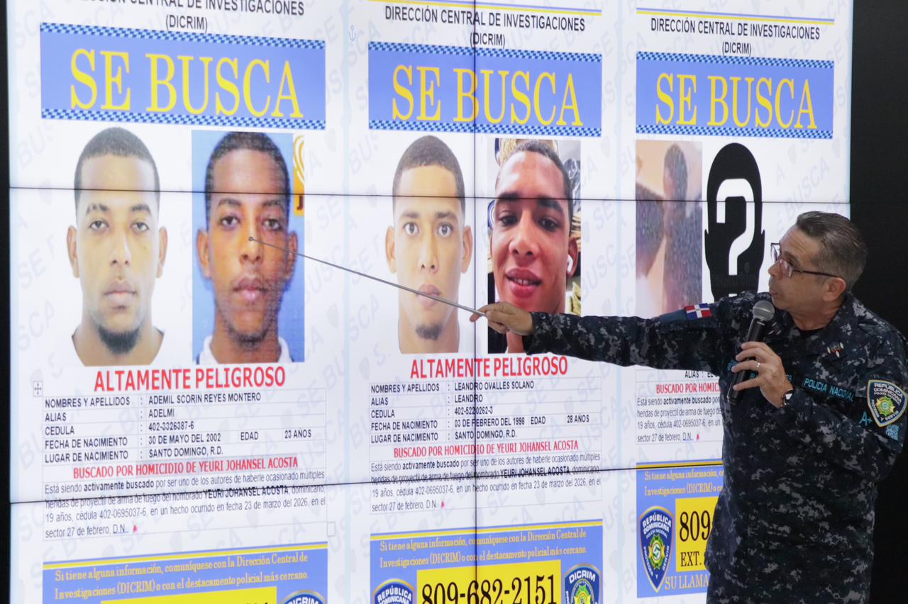 Policía Nacional identifica presuntos autores de homicidio en el sector 27 de Febrero