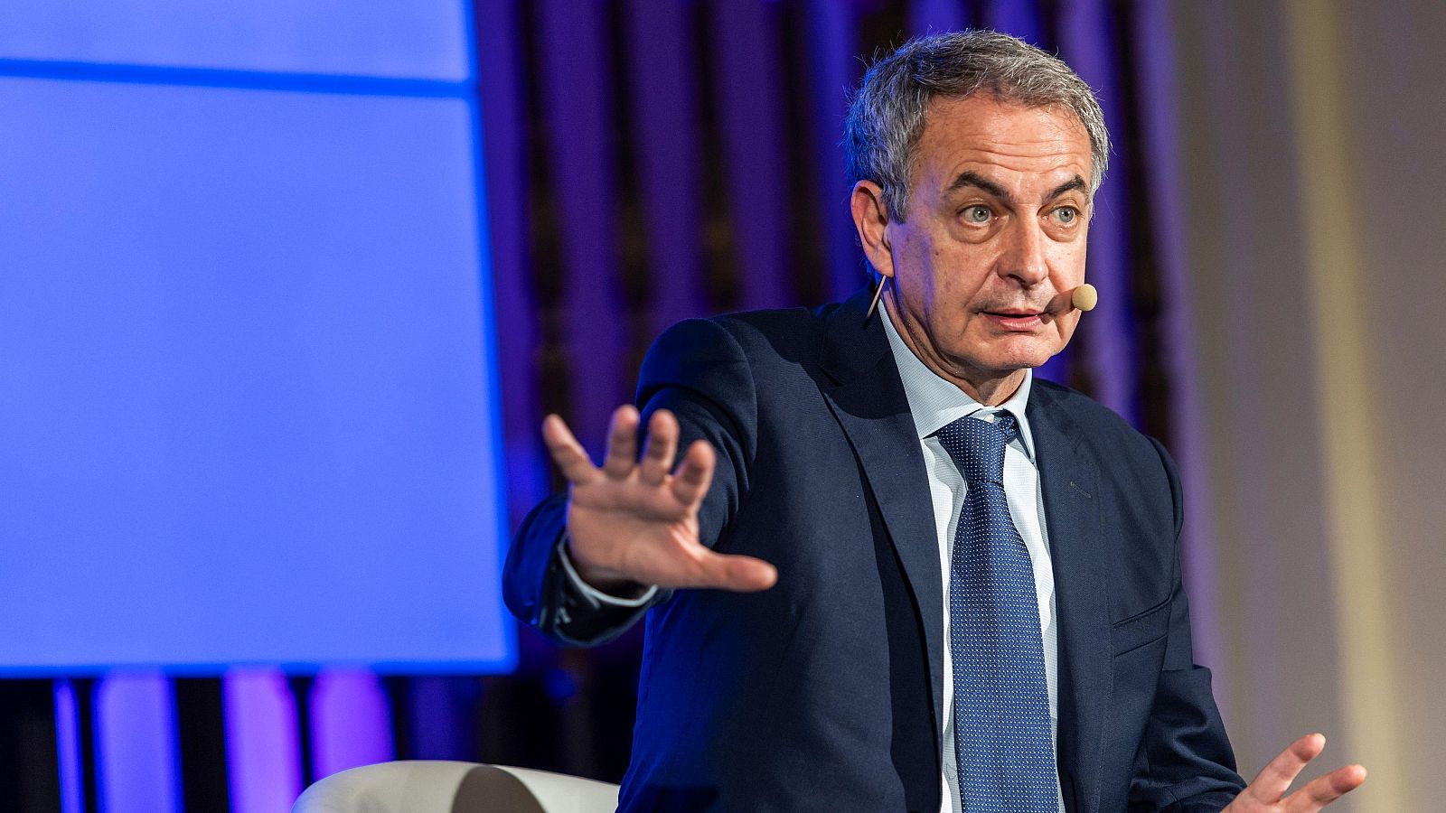 El expresidente del Gobierno José Luis Rodríguez Zapatero, en un acto. EFE/Ángeles VisDomin