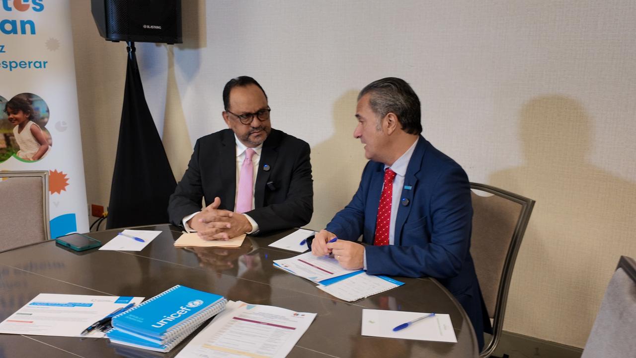 Antoliano Peralta y Carlos Carrera en el encuentro