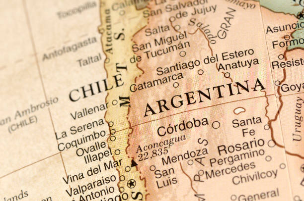 Mapa de Argentina y Chile