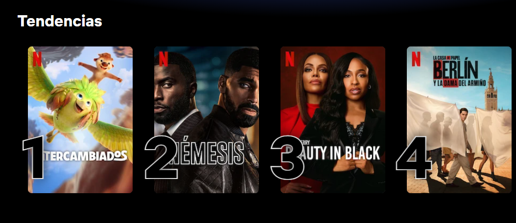 Tendencias que dominan Netflix
