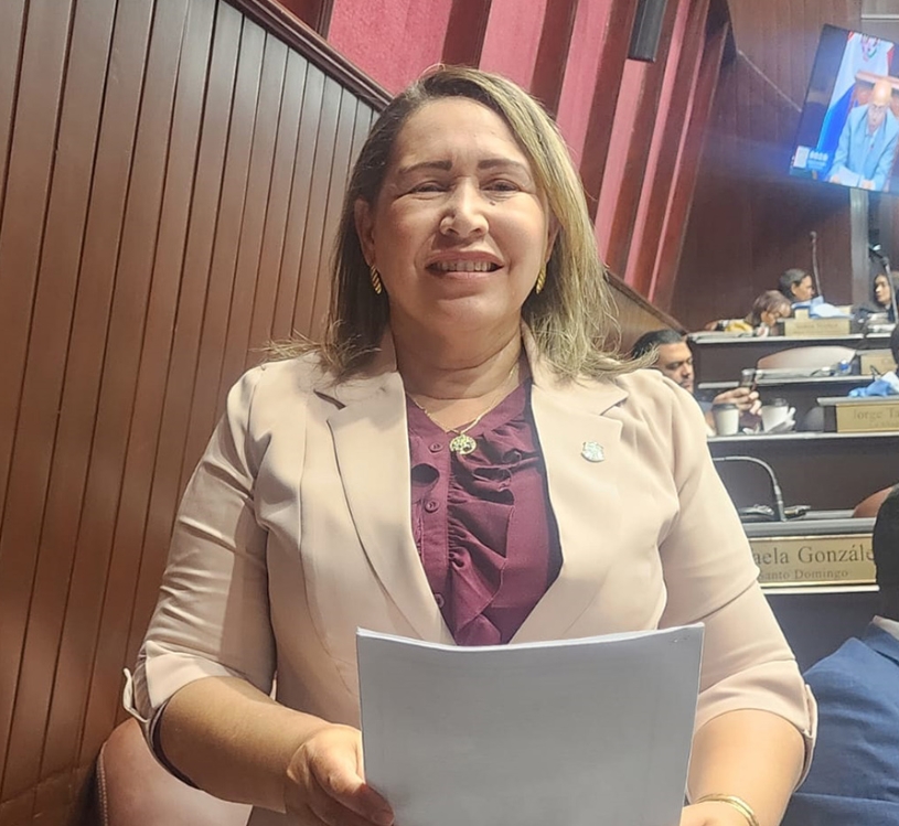 Diputada de Santiago, Laniris Espinal presenta los proyectos.