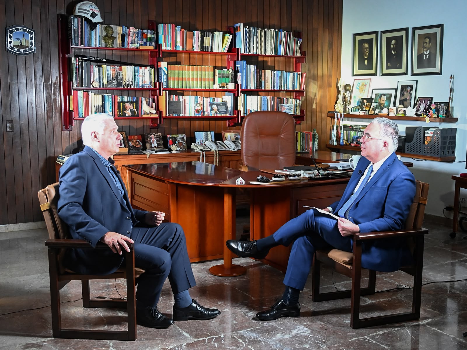 Roberto Cavada y Miguel Díaz-Canel
