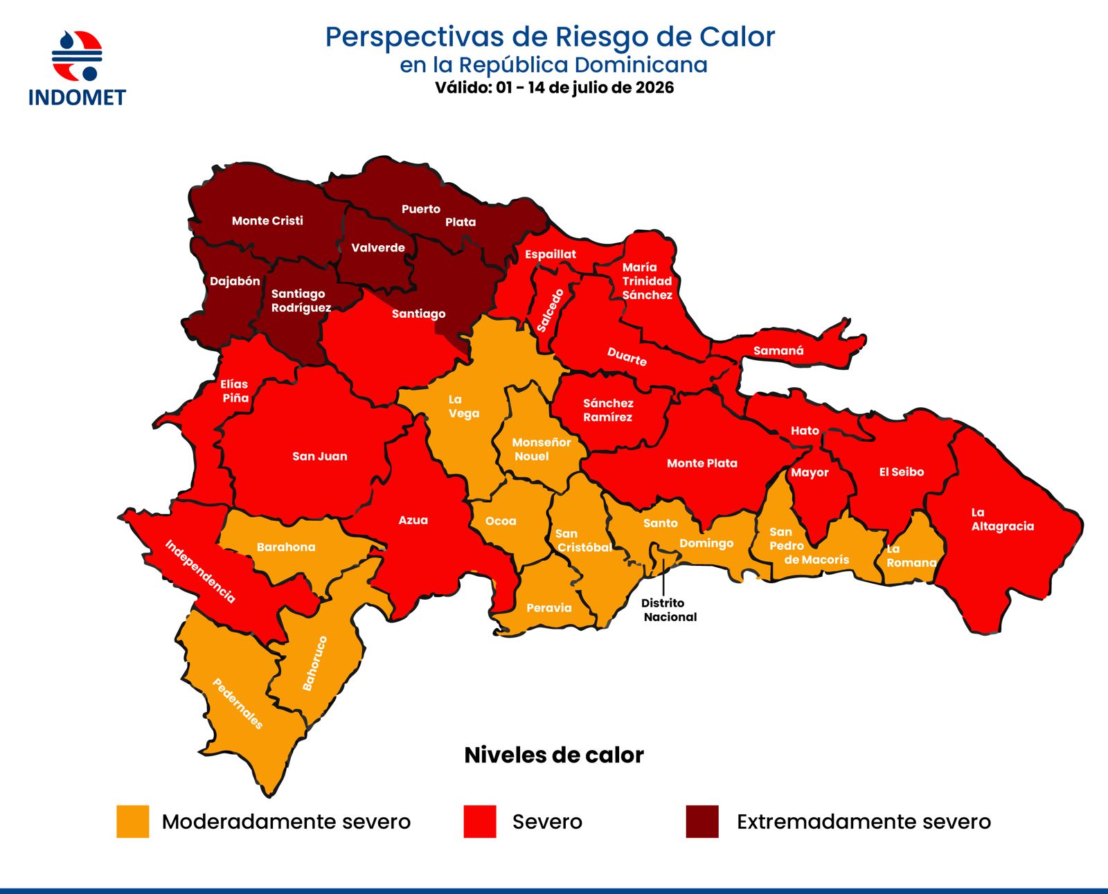 Indomet advierte que persistirá el calor intenso con temperaturas de hasta 39 °C