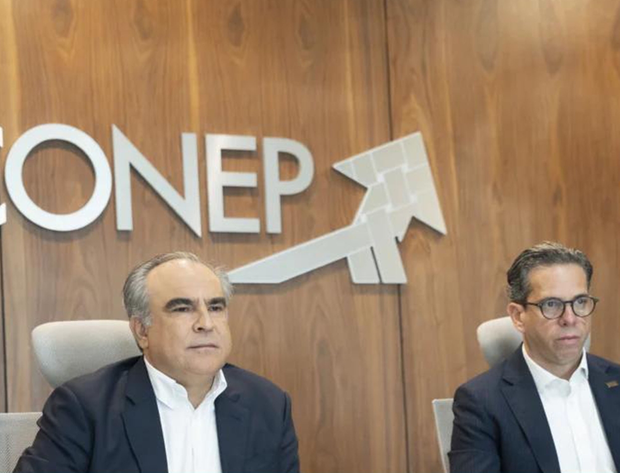 Celso Juan Marranzini y César Dargam  representantes del Conep.