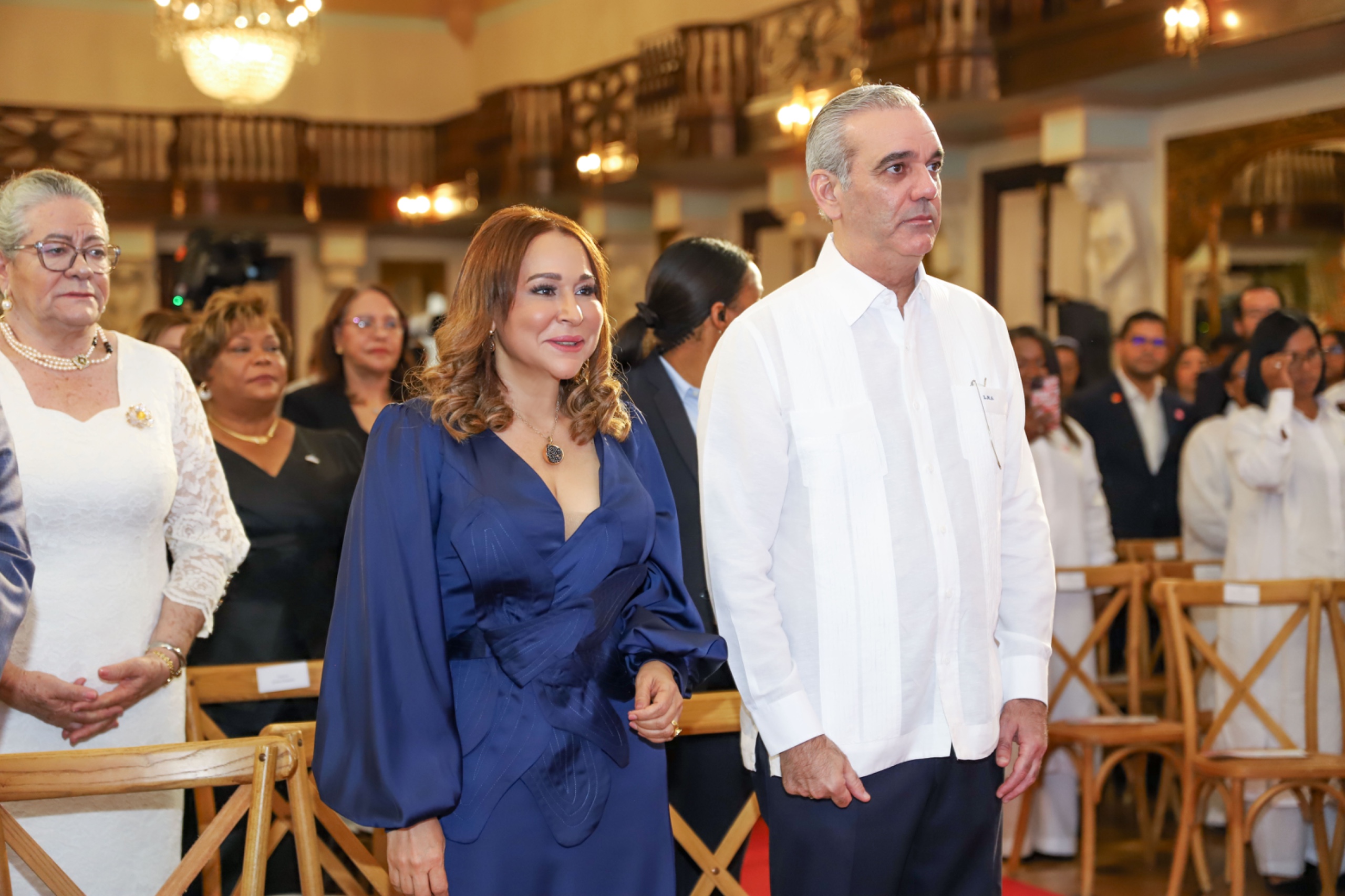 Luis Abinader y Mayra Jiménez
