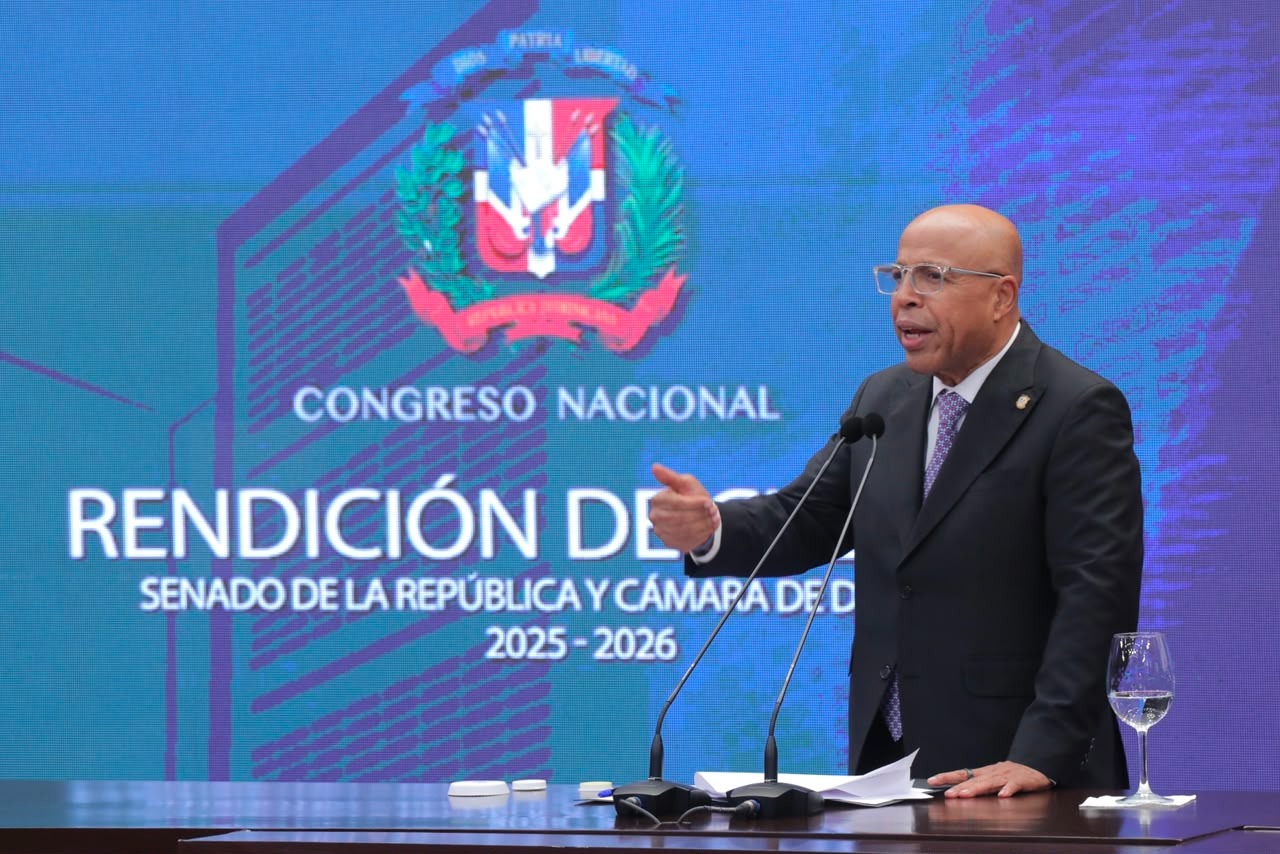 Alfredo Pacheco durante rendición de cuentas