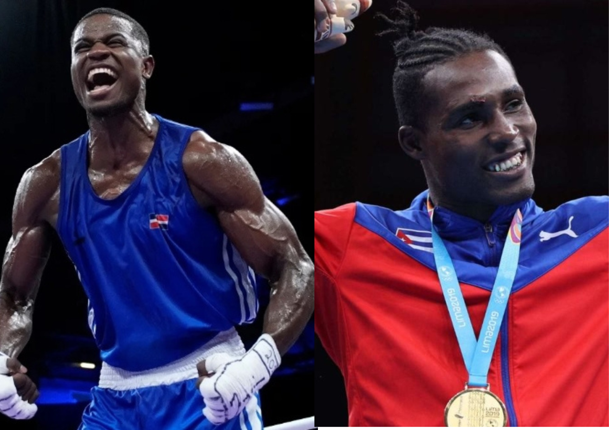 Cristian Pinales y Julio César de la Cruz, de Cuba.