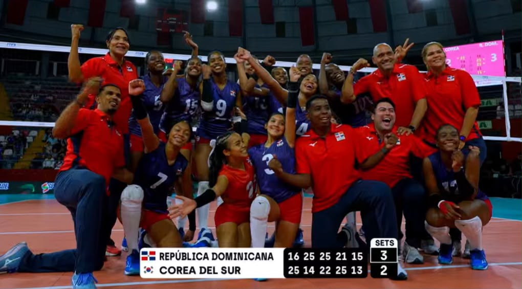 Voleibol  RD en U-17 derrota 3-1 a Korea en fogueo en Perú