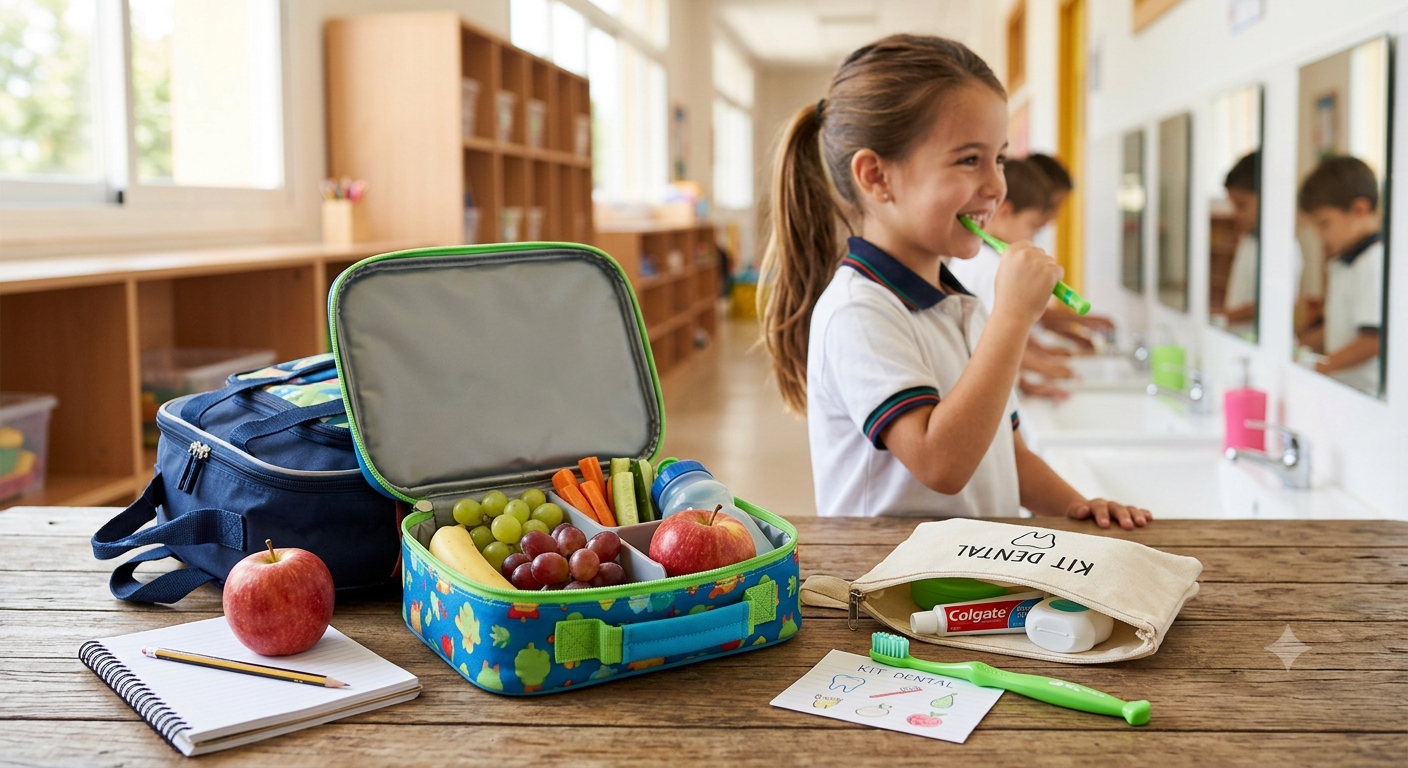 De la lonchera al cepillo: la salud oral también vuelve a clases