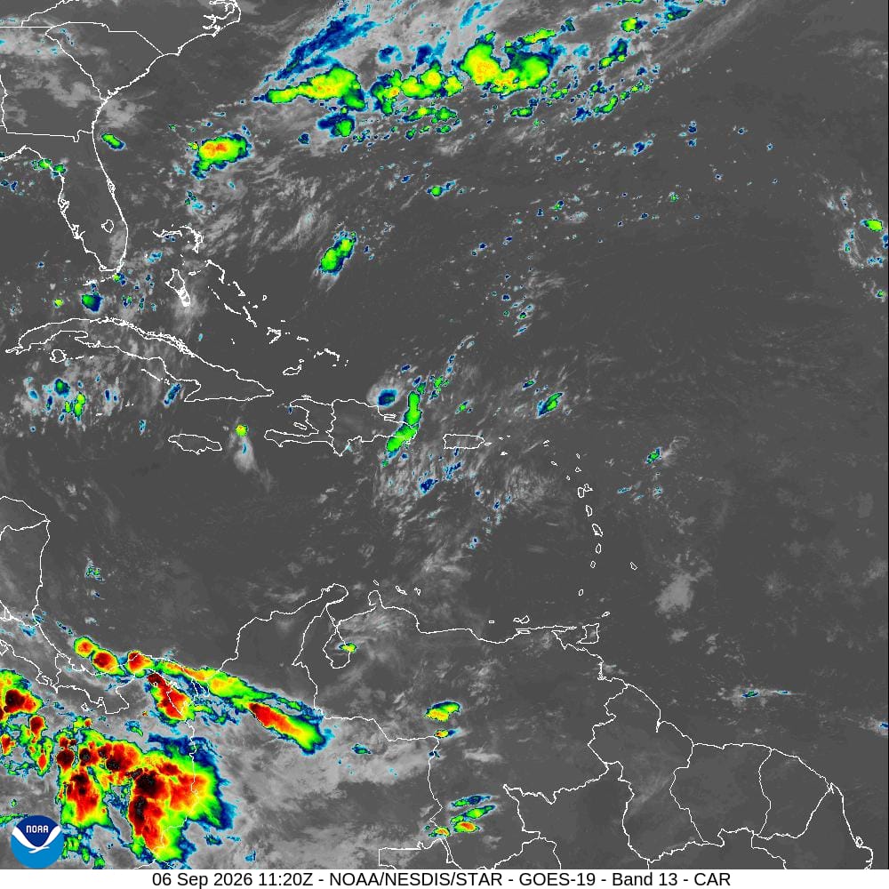 Indomet: onda tropical y vaguada provocarán chubascos matutinos y aguaceros localmente fuertes en la tarde