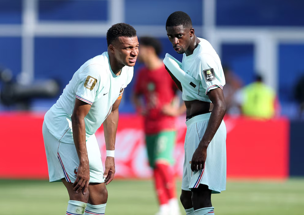 Kylian Mbappé y Ousmane Dembélé