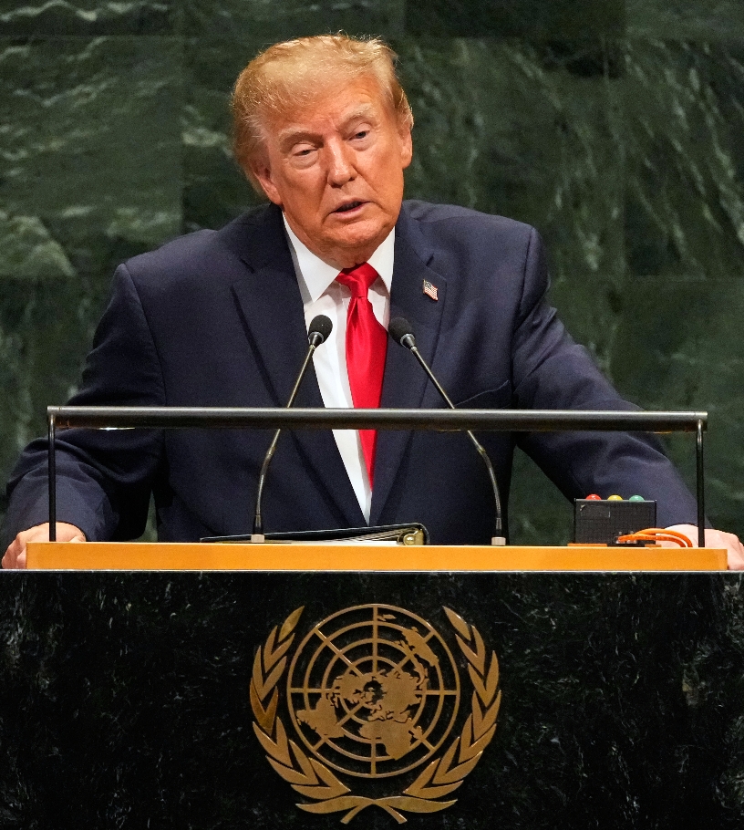 El presidente de EE. UU, Donald Trump, habla en la ONU.