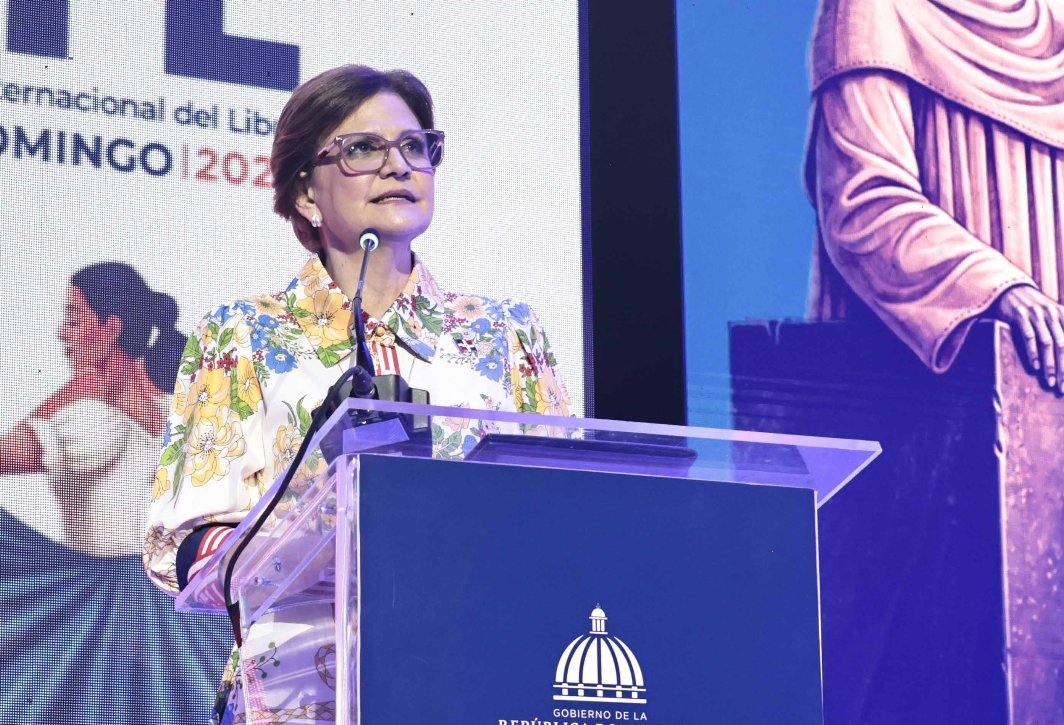 La vicepresidenta Raquel Peña.