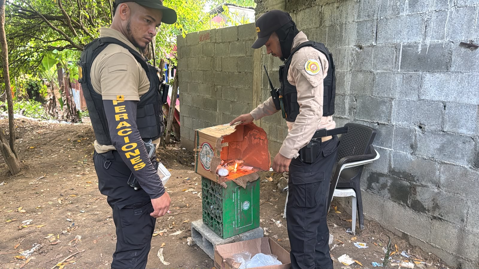 Operativo contra el trafico de drogas