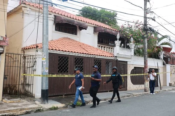 La residencia del merenguero Julián Oro Duro, donde mataron a su esposa, Zeneida Castillo.