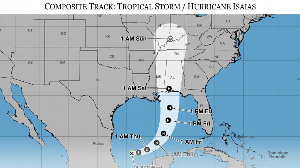 Indomet: La Tormenta Isaías no representa peligro para el territorio nacional