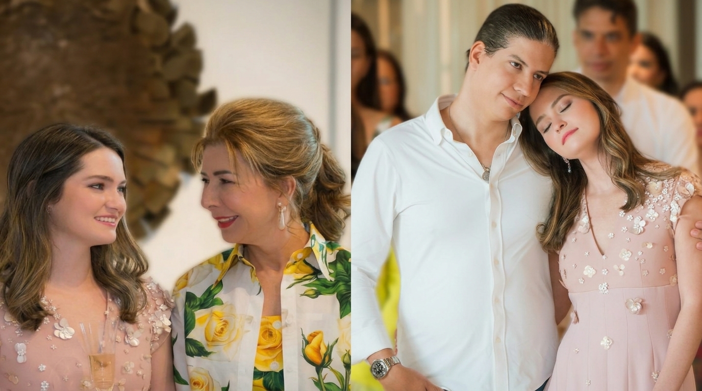 Las fotos que usó doña Melba Segura de Grullón para publicar su mensaje luego de la variación de la calificación jurídica en el caso Jet Set.