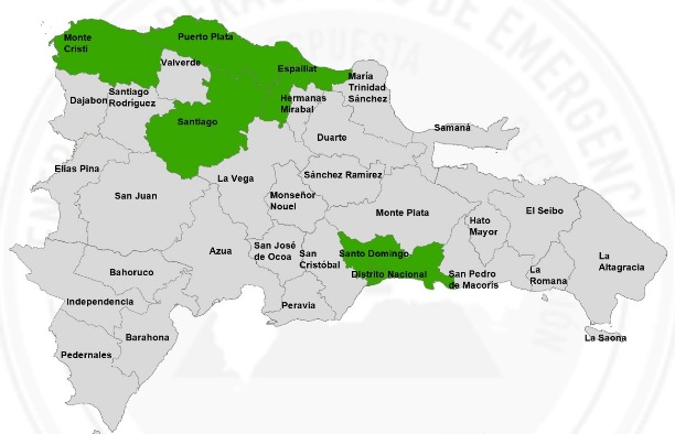 Santo Domingo y el DN siguen en alerta verde.
