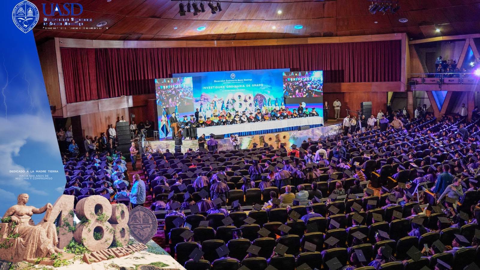La UASD continuará con el calendario de graduaciones bajo esta modalidad, con nuevas ceremonias programadas para el día siguiente, a las 10:00 de la mañana y a las 4:00 de la tarde, como parte de las actividades de su 488 aniversario.